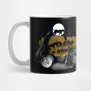 music rocker guitar cat punk vintage Mug